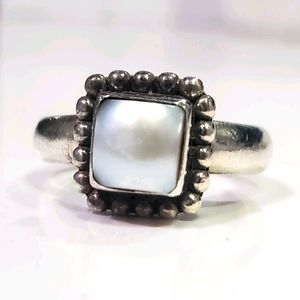 Silpada pearl ring sz 7